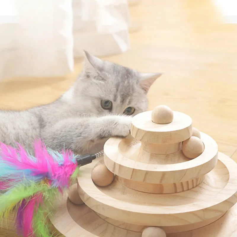 Cat Climbing Frame with Turntable Ball